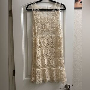 Crocheted Mini Dress